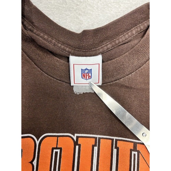 Vtg Y2K Cleveland Browns NFL Brand Brow Graphic T-Shirt Men’s Size XL - Picture 3 of 6